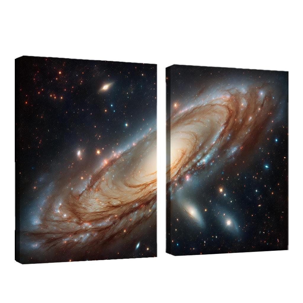 The Striking Features Of The Andromeda Galaxy Abstract Paintings Frame