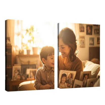 Moments In Time A Mother's Embrace Through The Years Canvas Paintings Frame