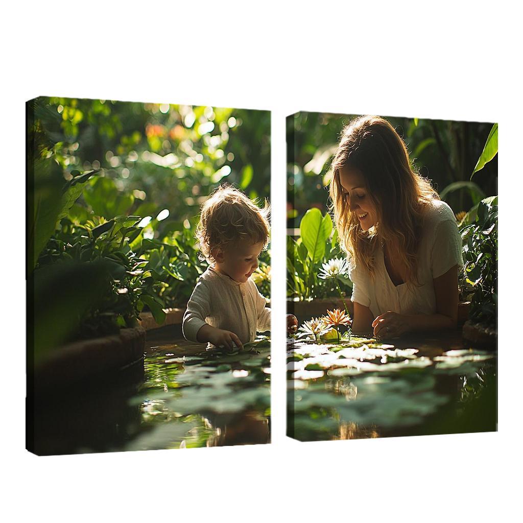 Reflections Of Love A Mothers Wisdom In Nature Canvas Paintings Frame