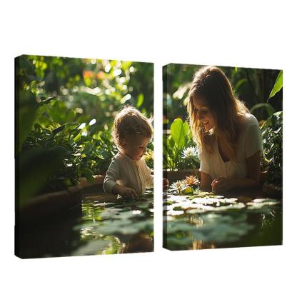 Reflections Of Love A Mothers Wisdom In Nature Canvas Paintings Frame
