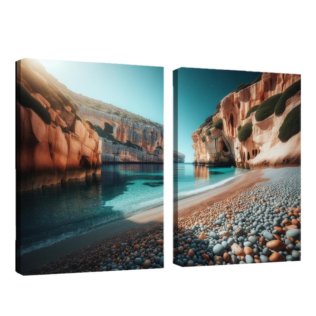 Pebble Cove Unique Geological Wonders Custom Paintings Frame