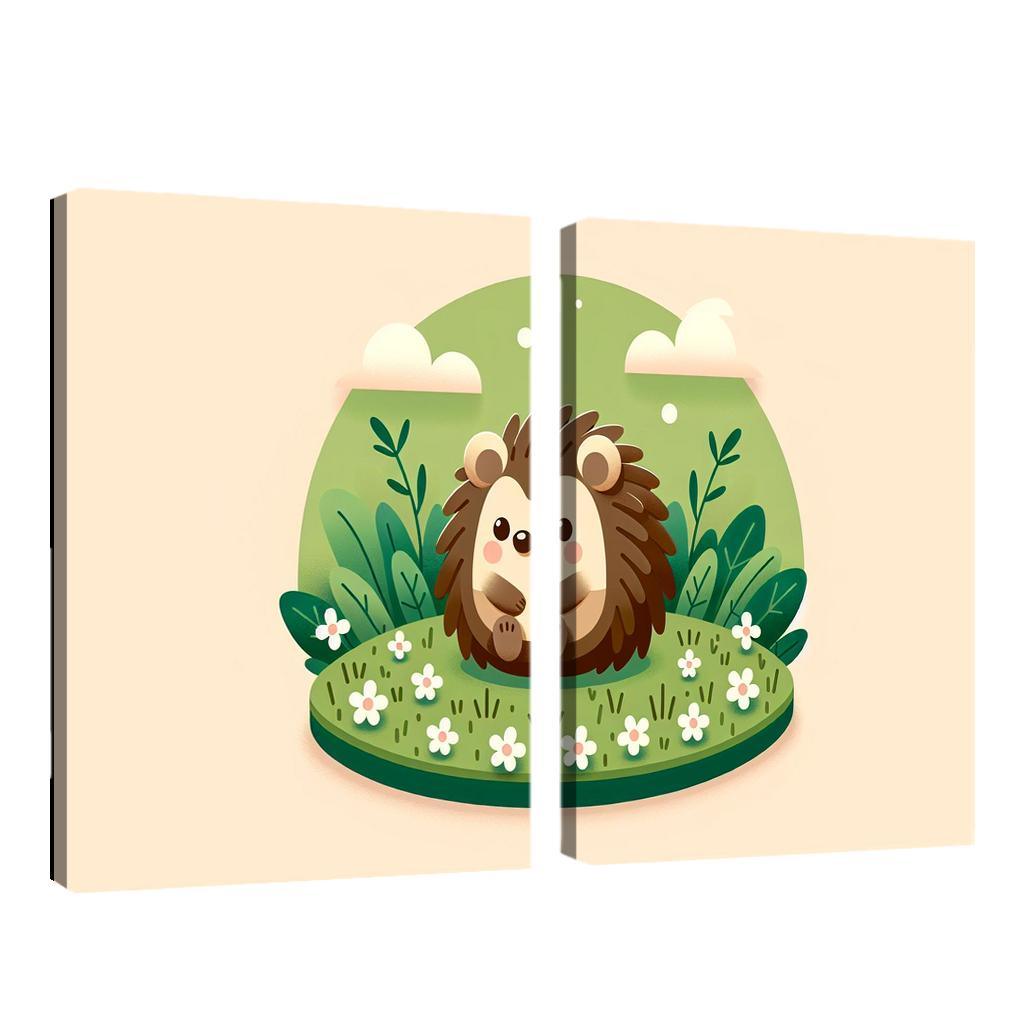 Friendly Hedgehog Modern Paintings Frame
