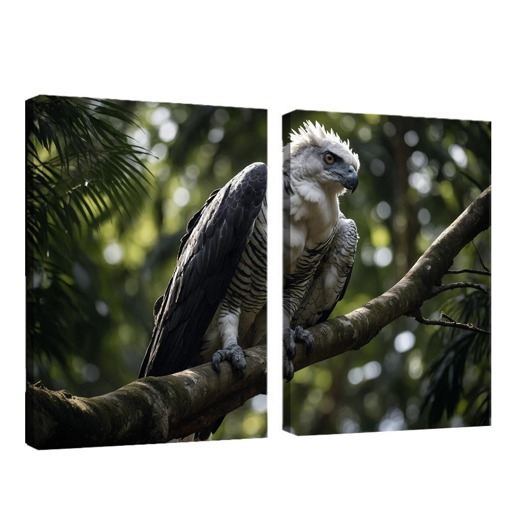 The Regal Harpy Eagle Master Of The Forest Canopy Modern Paintings Frame
