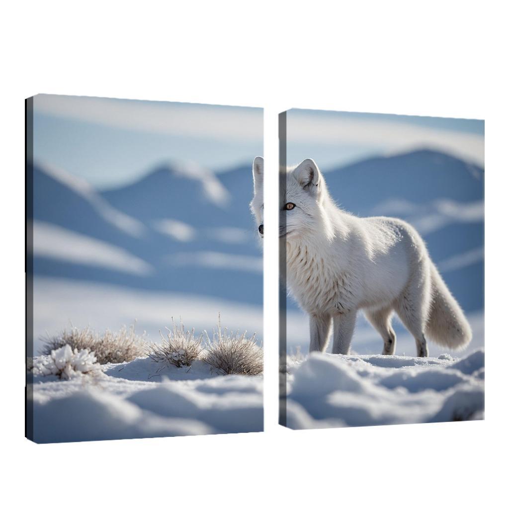 The Charming Arctic Fox Multi-panel Paintings