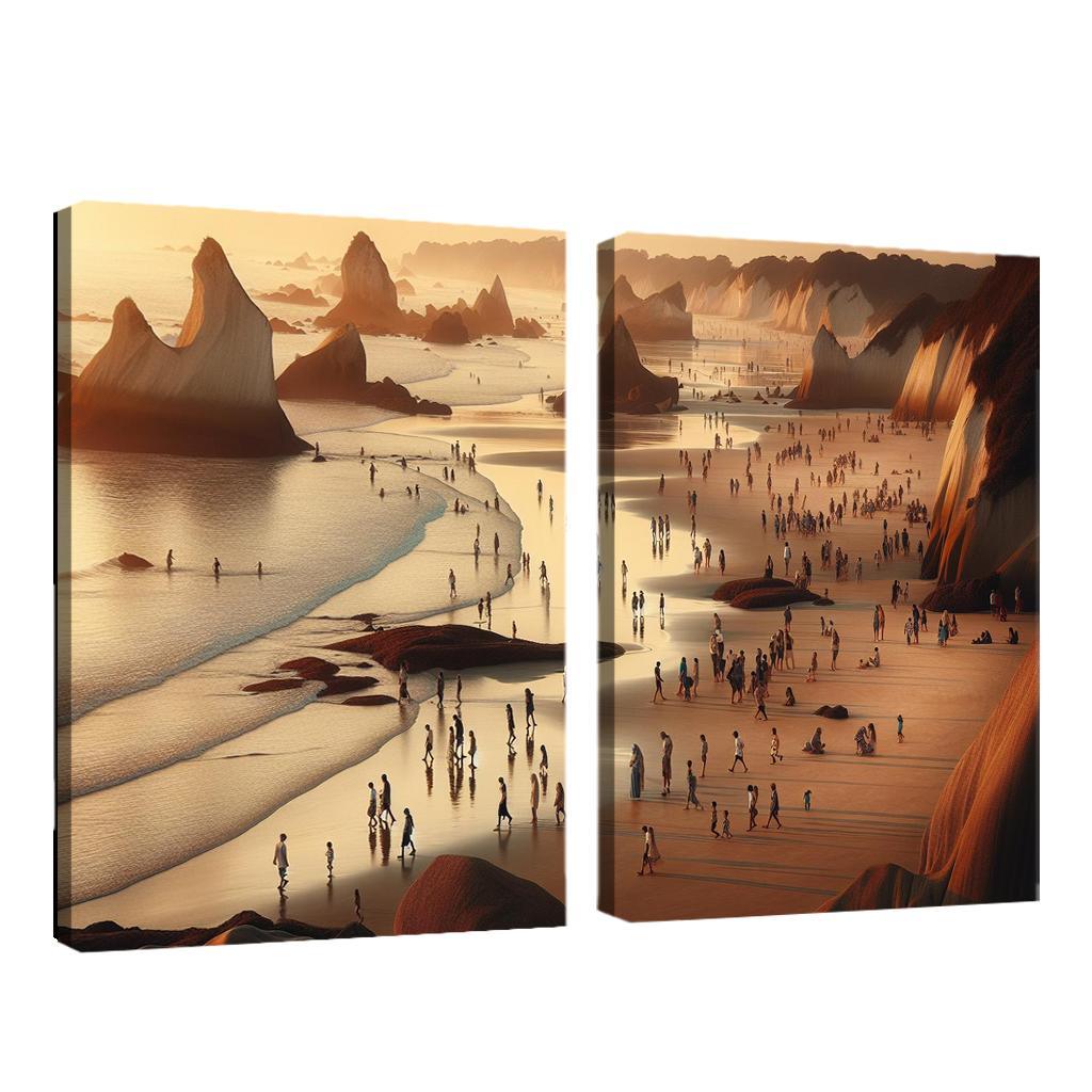 Wanderlust Beach Path Of Discovery Multi-panel Paintings