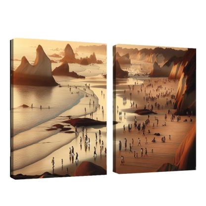 Wanderlust Beach Path Of Discovery Multi-panel Paintings