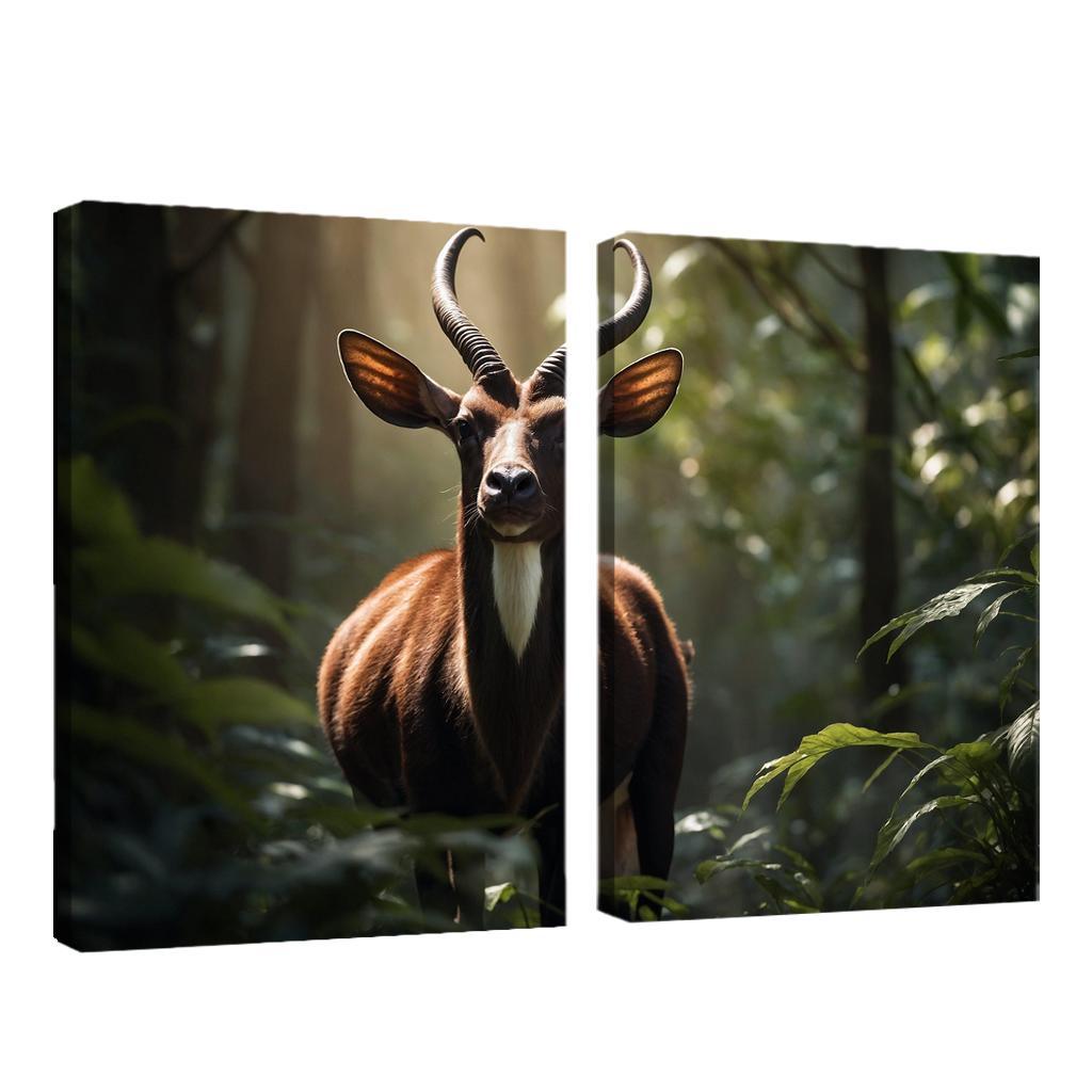 The Endangered Saola The Asian Unicorn Modern Paintings Frame
