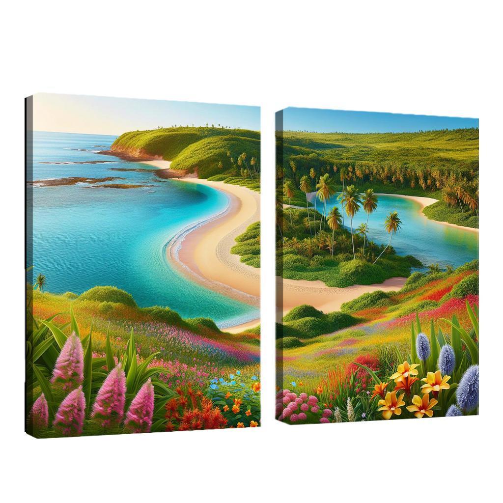 Tranquil Waterside Sanctuary Modern Paintings Frame