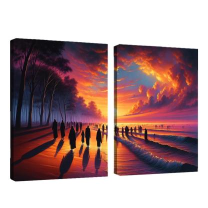 Sunrise Bay Early Morning Magic Multi-panel Paintings