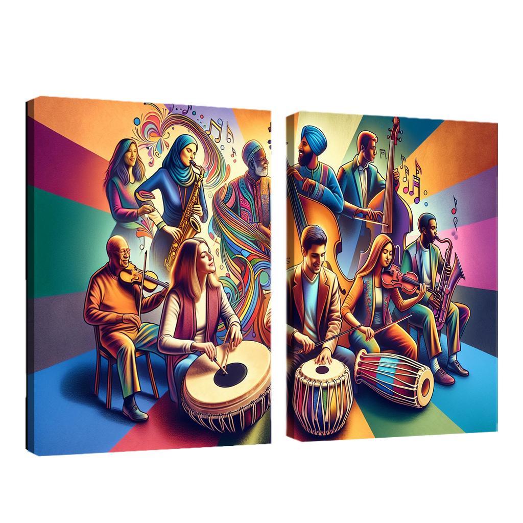 Voices In Harmony The Power Of Music In Social Change Custom Paintings Frame