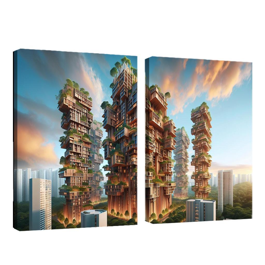 Timber Towers Custom Paintings Frame