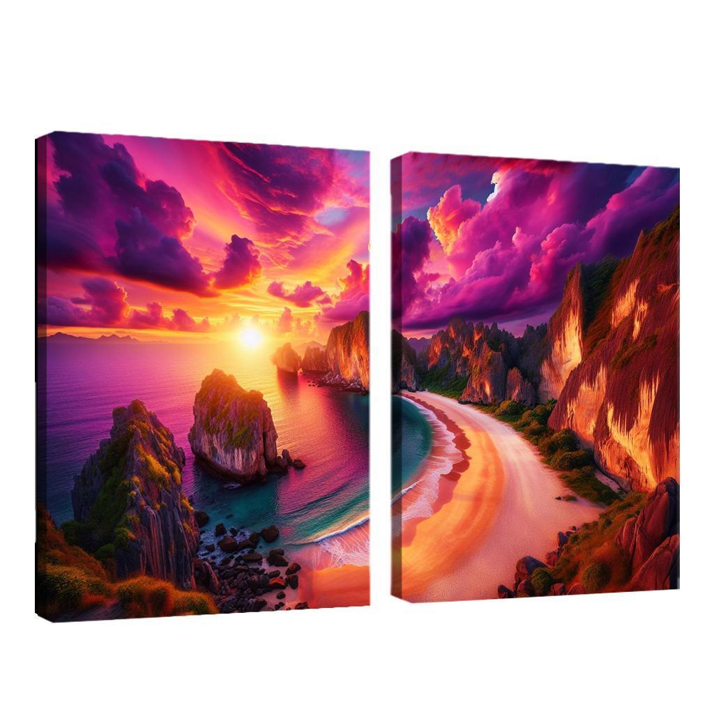 Sunset Ridge Beach Premium Artwork Frames