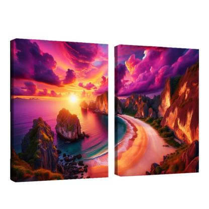 Sunset Ridge Beach Premium Artwork Frames