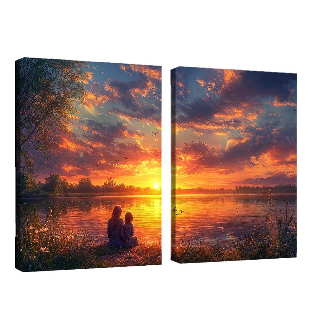 Sunsets And Sunrises Cycles Of Love Custom Paintings Frame