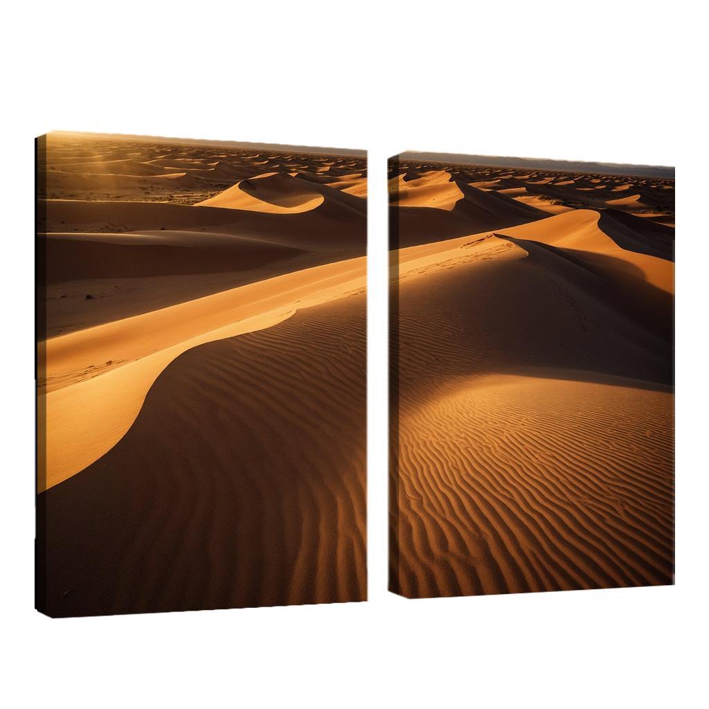 The Golden Sands Of Solstice Dunes Oil Paintings Frame