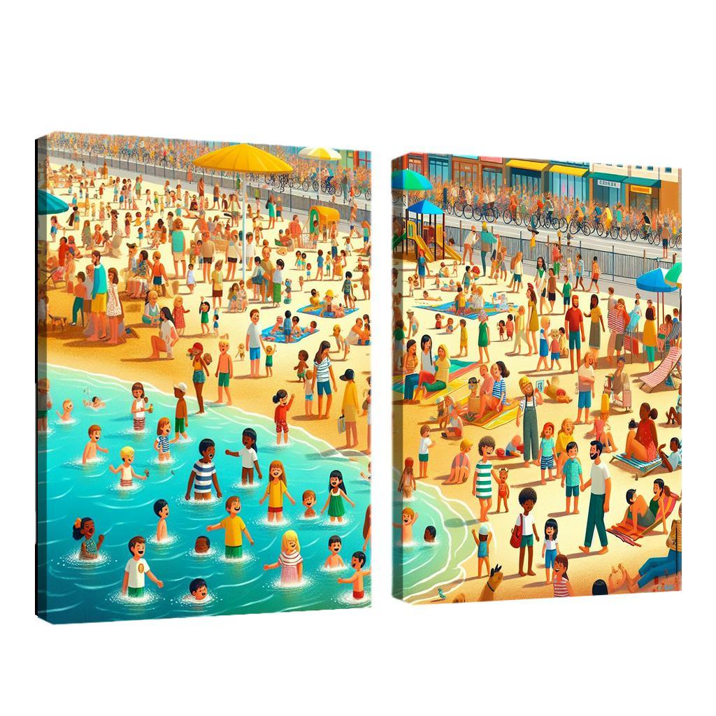 Sunshine Coast Family Fun And Activities Modern Paintings Frame