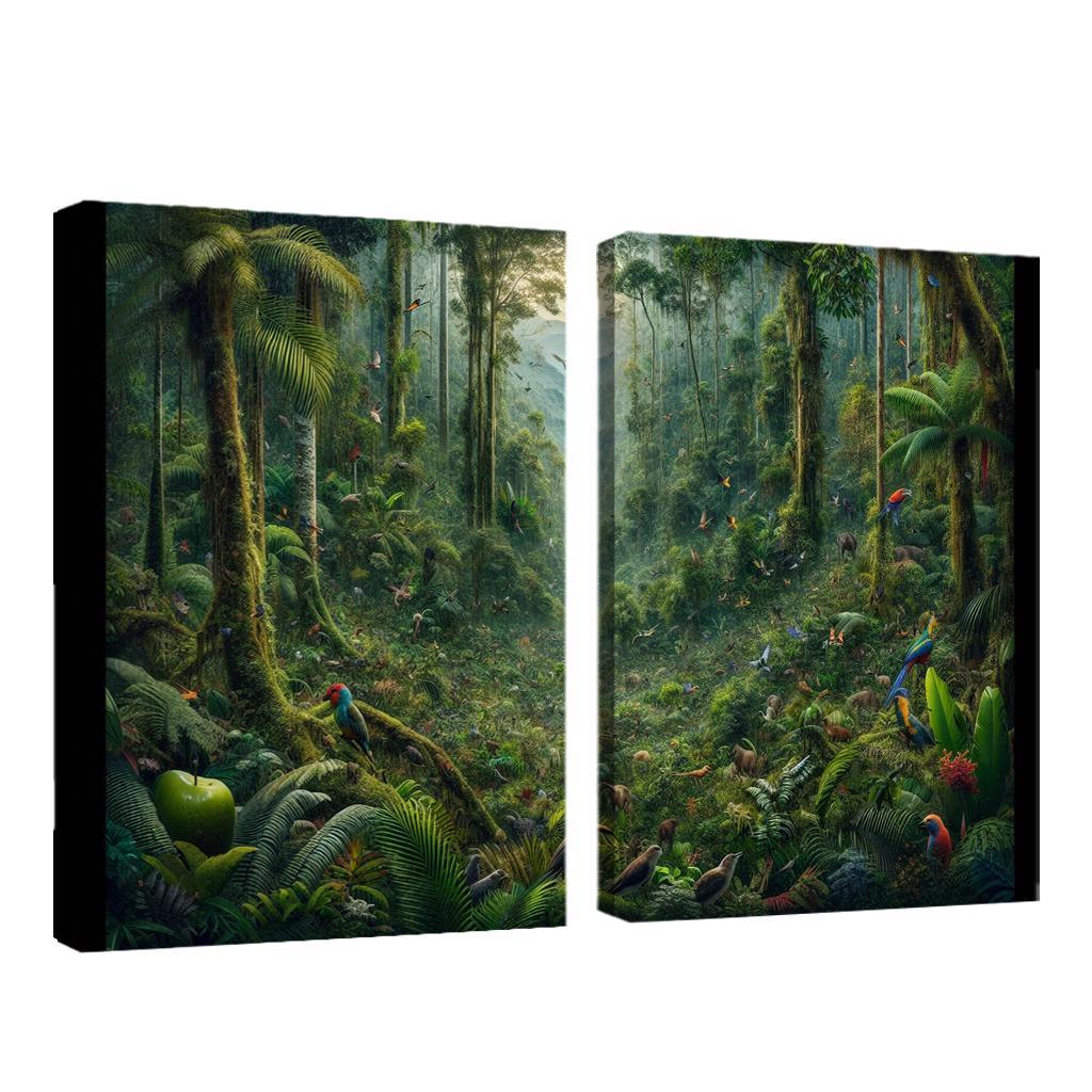 Nature's Call Celebrating Biodiversity through Art 2 Piece HD Canvas Wall Art-Original Frame