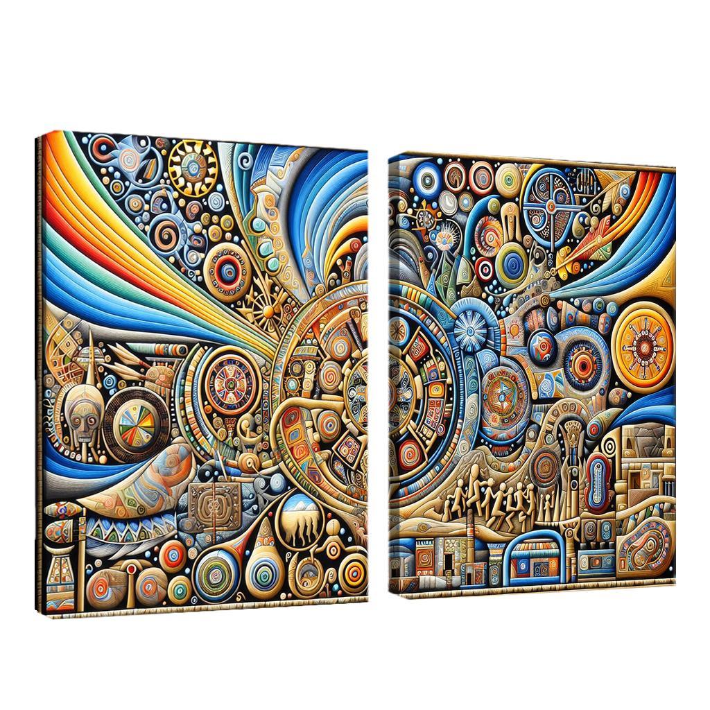 Culture Unbound Preserving Indigenous Traditions Multi-panel Paintings