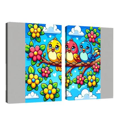 Sunny Sunbirds - Cheerful Companions Framed Paintings