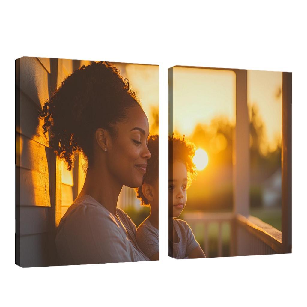 A Mothers Gentle Whisper Comfort Through Words Canvas Paintings Frame