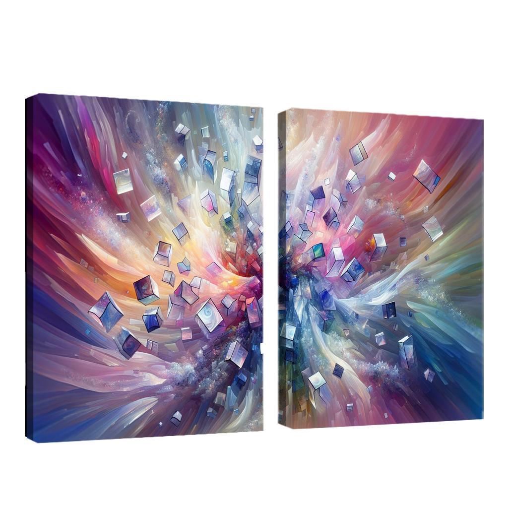 Fragments of Infinity 2 Piece HD Canvas Wall Art-Original Frame