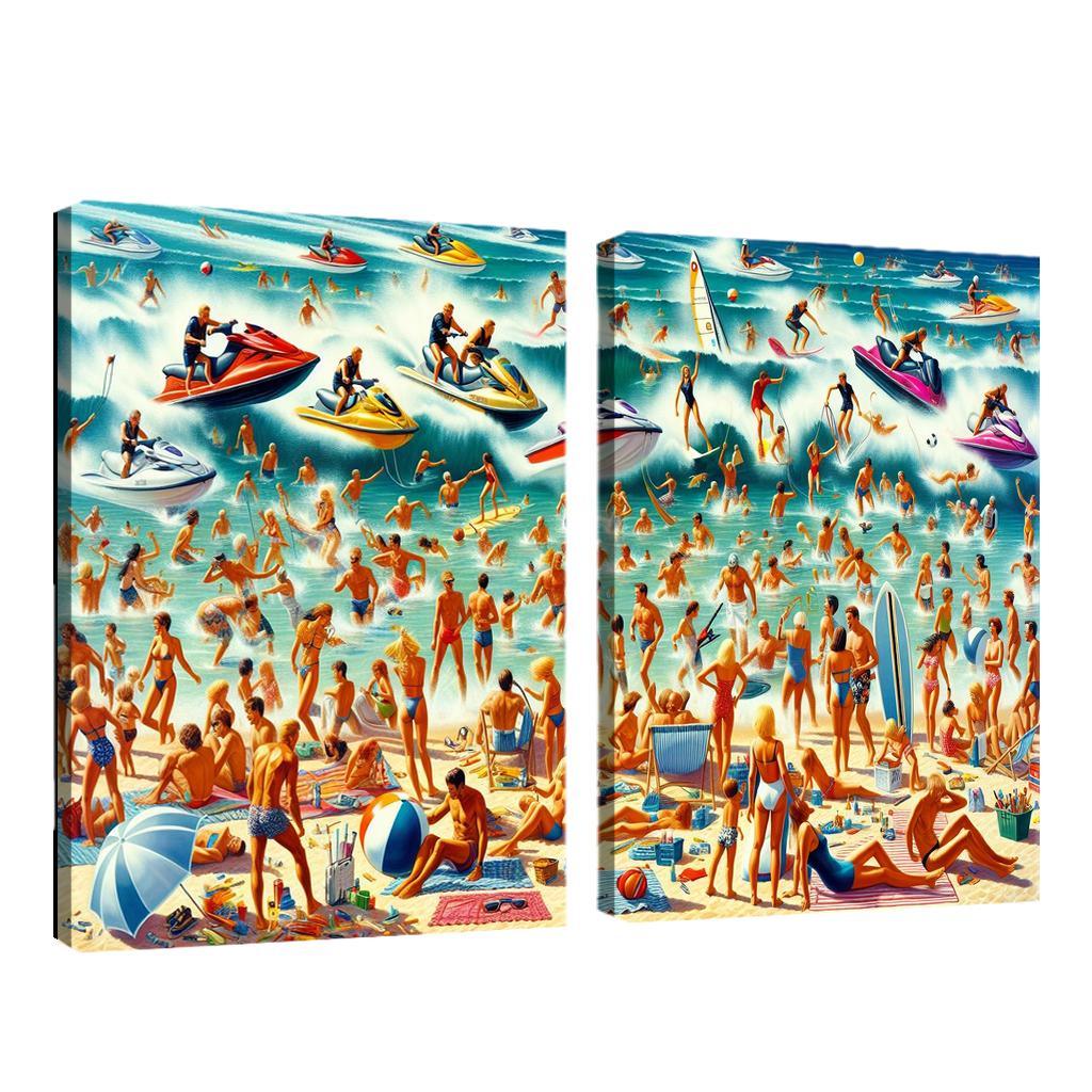 Adventure Cove Thrills On The Water Abstract Paintings Frame