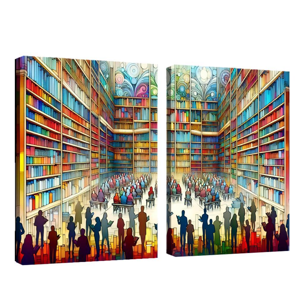 Words Unseen The Impact Of Literacy And Education Multi-panel Paintings