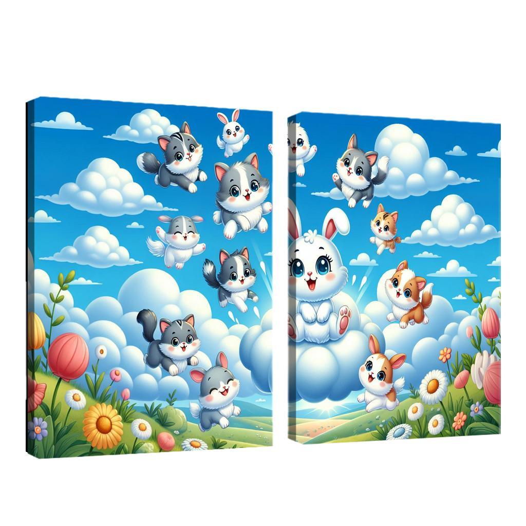Curious Cloud Critters Premium Artwork Frames