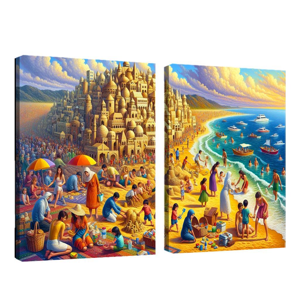 Calm Waters Ideal For Family Fun Abstract Paintings Frame