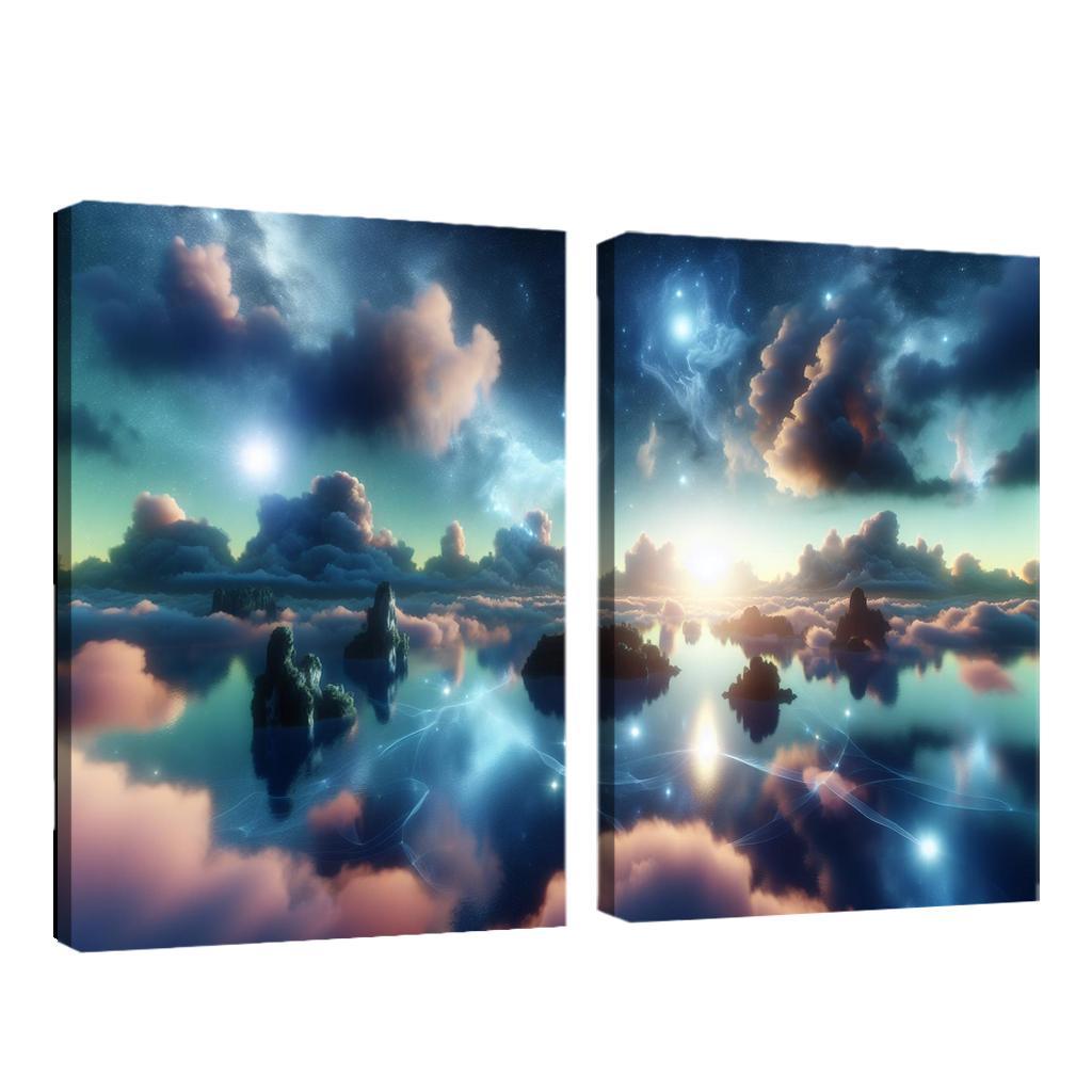 The Dreamweaver's Sanctuary 2 Piece HD Canvas Wall Art-Original Frame