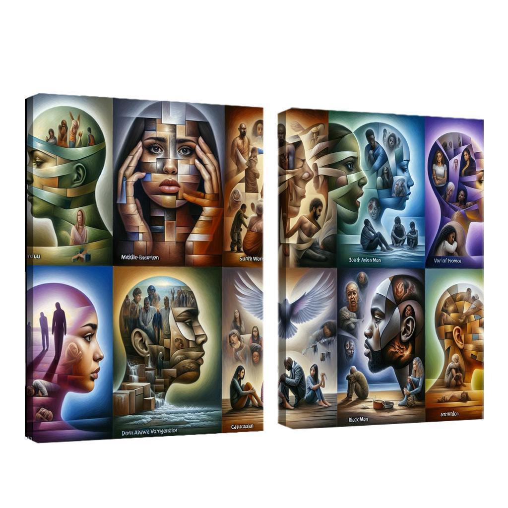 Voices Of Silence Domestic Violence Awareness Multi-panel Paintings