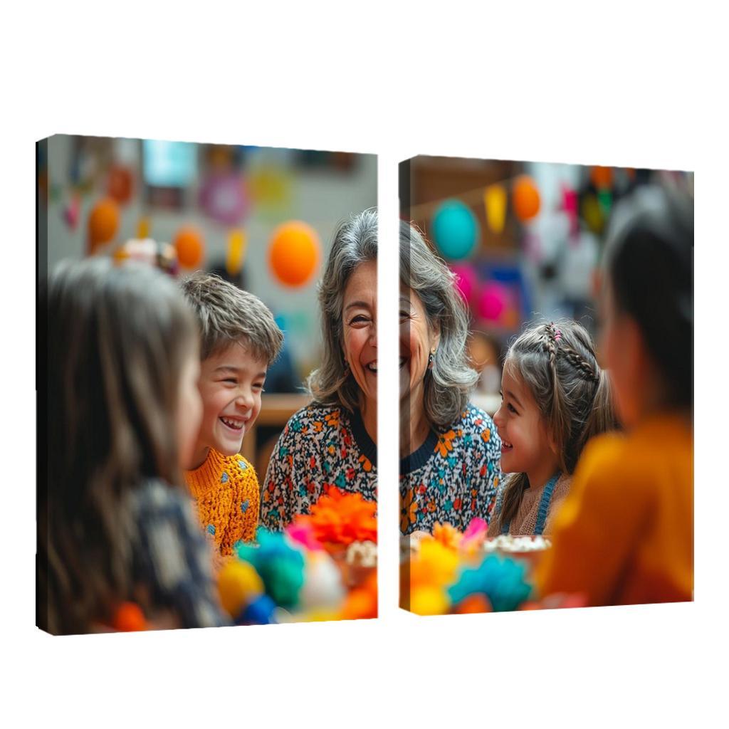 Moments Of Joy A Mothers Laughter Modern Paintings Frame