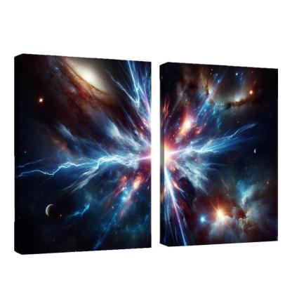 The Enigmatic Nature Of Gamma-ray Bursts Abstract Paintings Frame