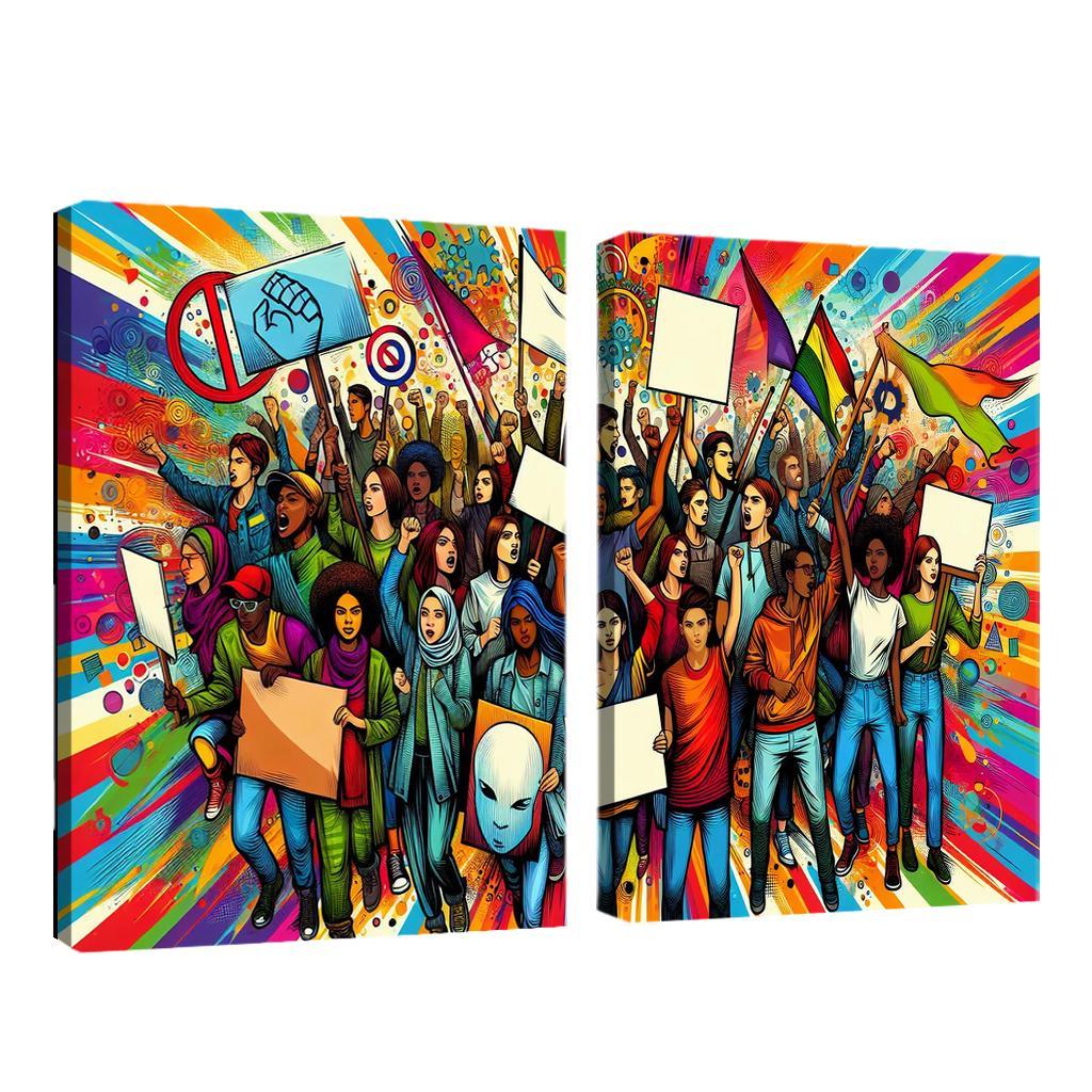 Youth Voices The Power Of Future Generations Multi-panel Paintings