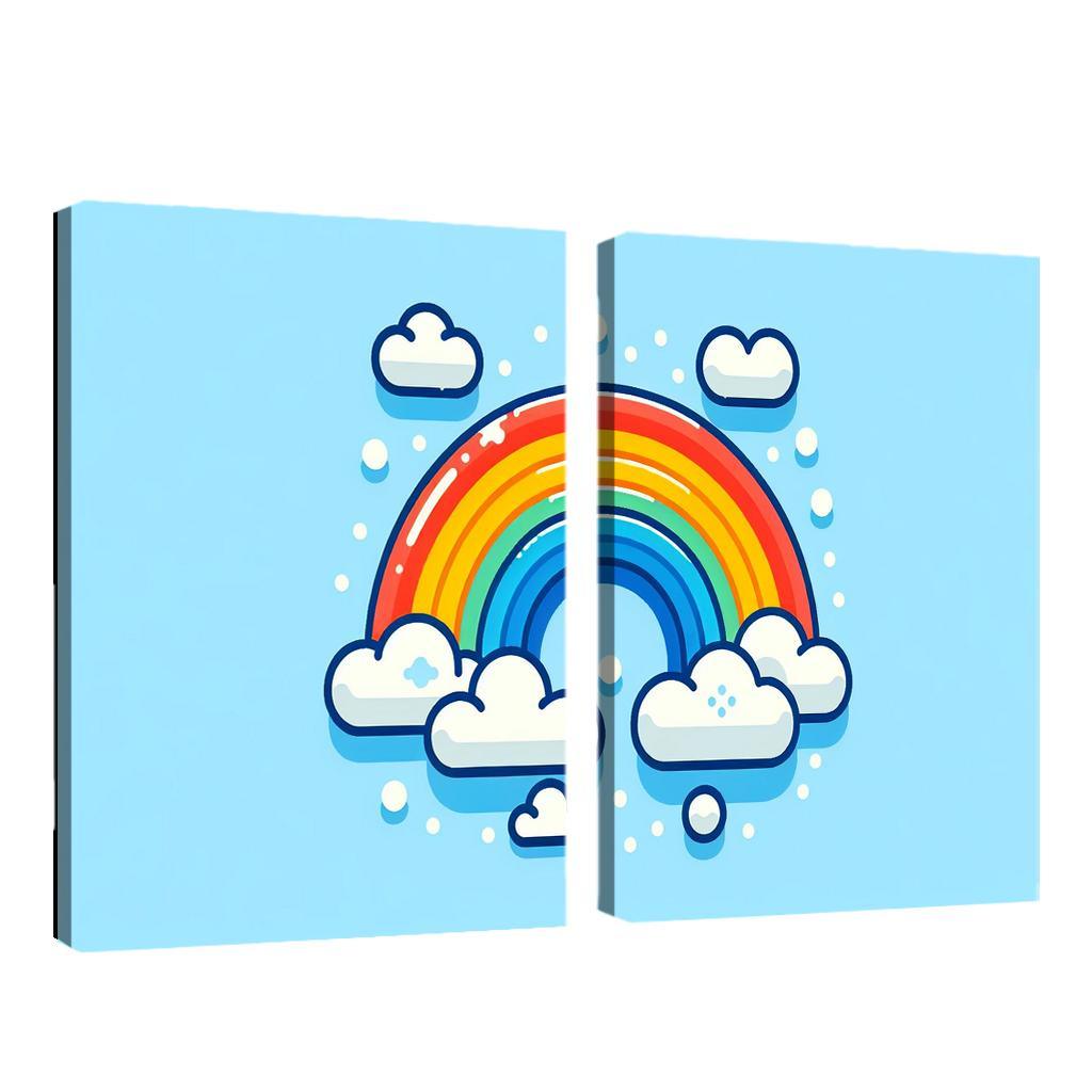 Radiant Rainbow - Colorful Dreams Framed Paintings