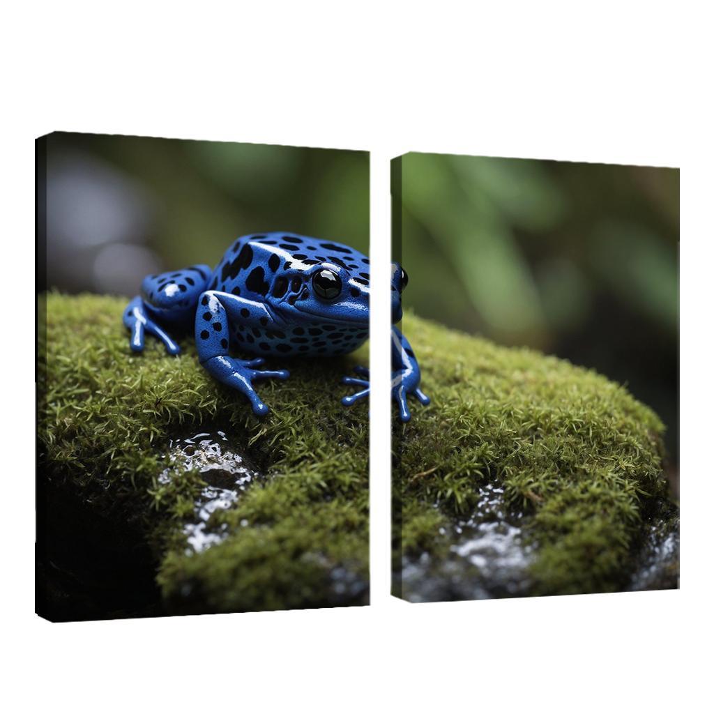 The Striking Blue Poison Dart Frog A Gem Of The Rainforest Framed Paintings