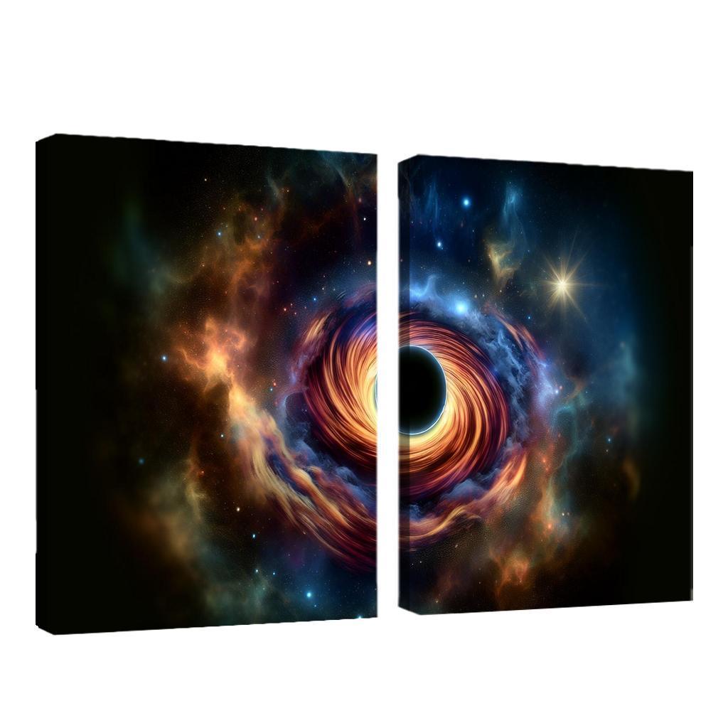 Exploring The Abyss Of Black Holes Abstract Paintings Frame