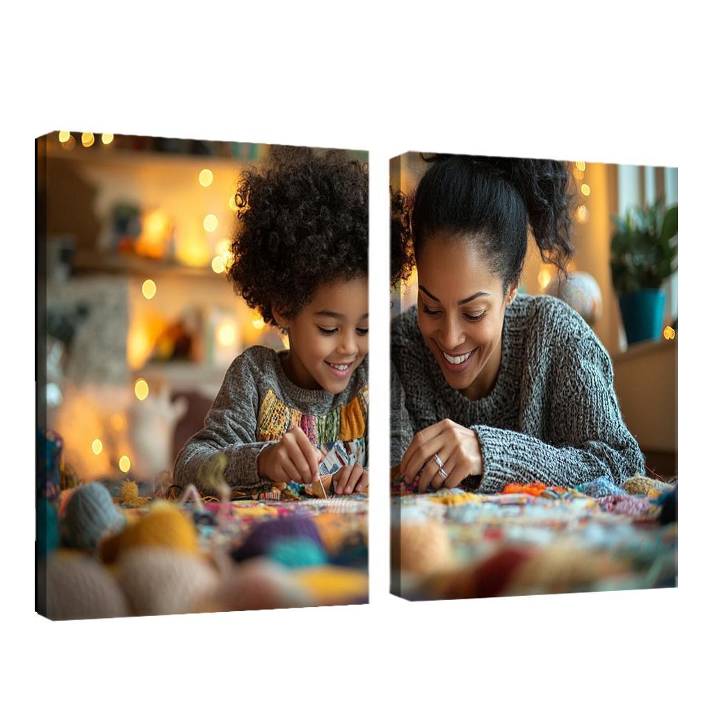Threads Of Love Weaving A Mother's Legacy Canvas Paintings Frame