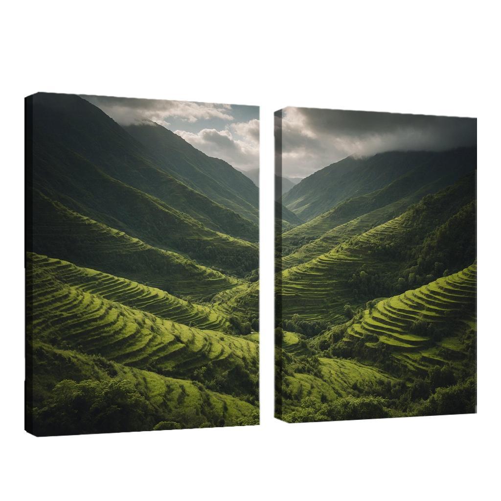 The Lush Terraces Of Emerald Green Art Trends