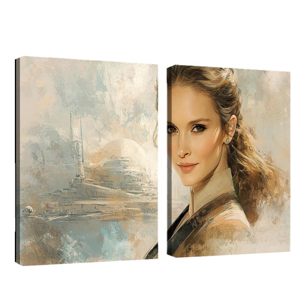 Natalie Portman From Padm To The Powerful Framed Paintings