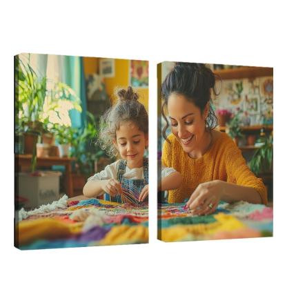 Threads Of Connection A Mothers Tapestry Custom Paintings Frame