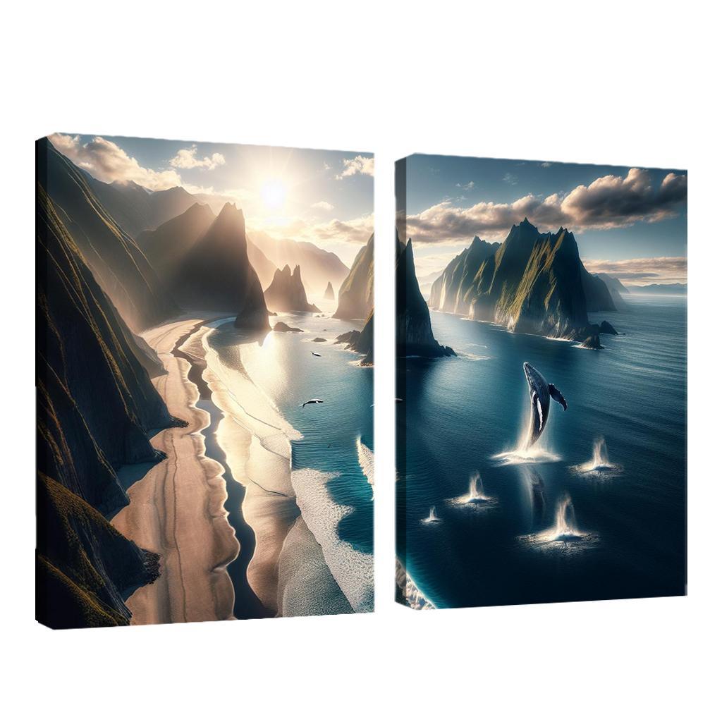 Whale Watching Point Custom Paintings Frame