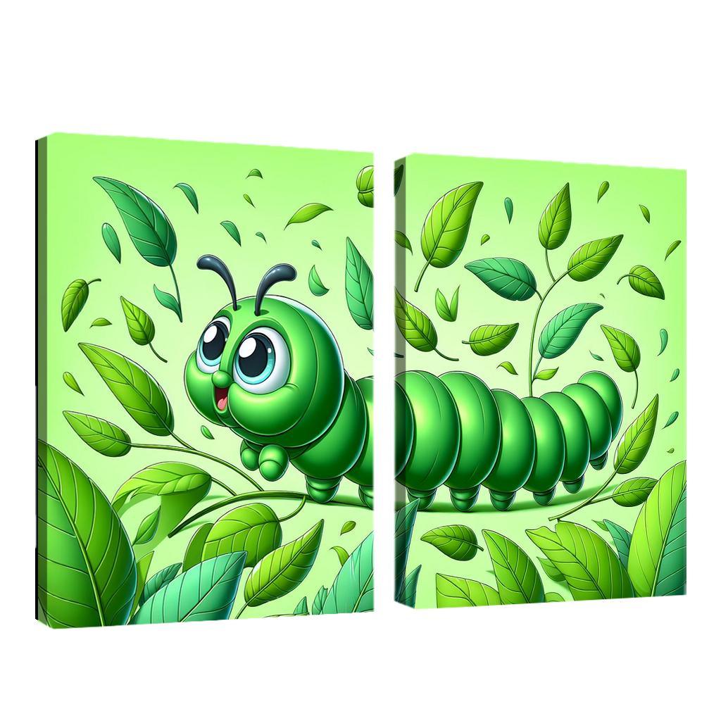 Cuddly Caterpillar Adventure Premium Artwork Frames