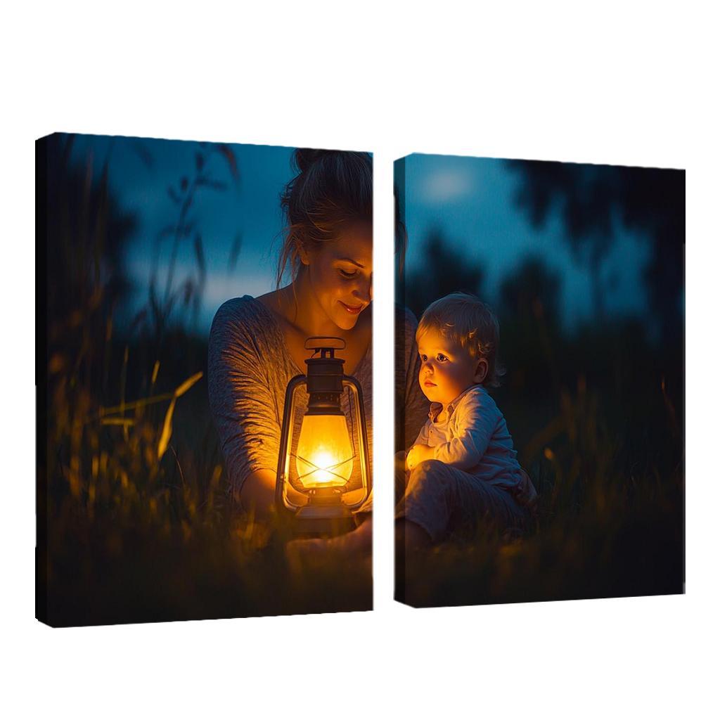 A Light In The Dark A Mothers Guiding Presence Canvas Paintings Frame