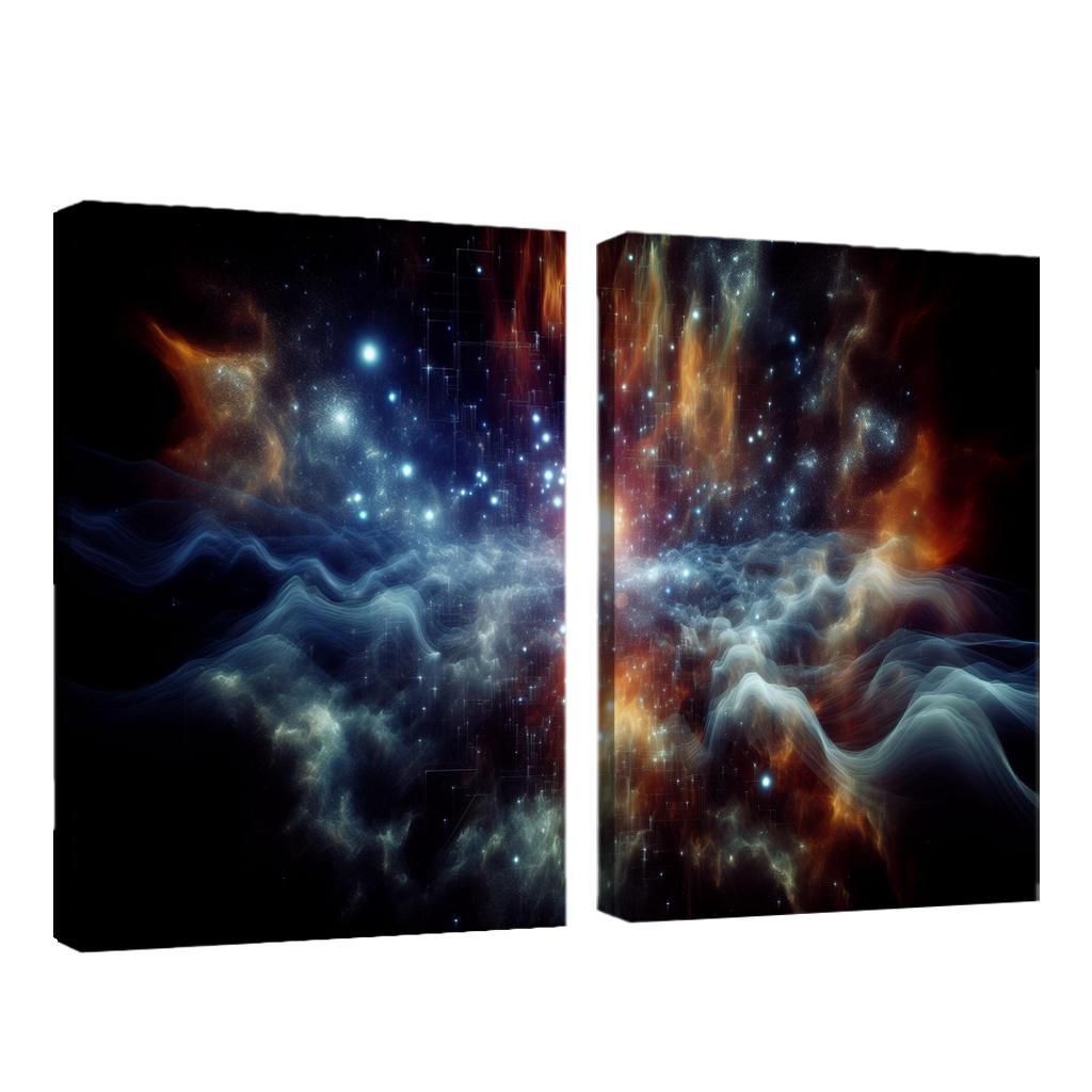 The Marvels Of Cosmic Background Radiation Abstract Paintings Frame