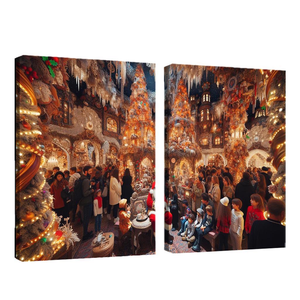 Harrods Christmas Grotto - United Kingdom Modern Paintings Frame