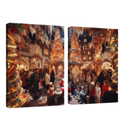 Harrods Christmas Grotto - United Kingdom Modern Paintings Frame