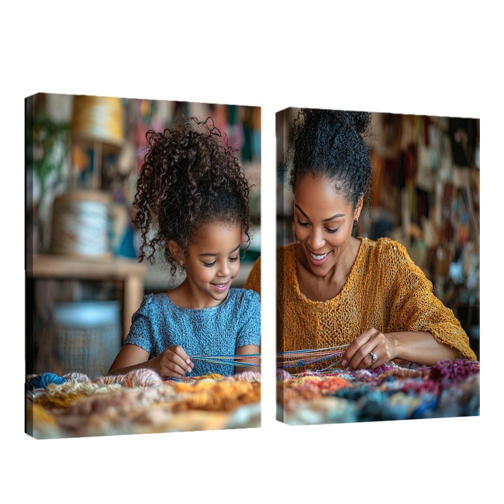 The Tapestry Of Love Weaving Memories Together Canvas Paintings Frame