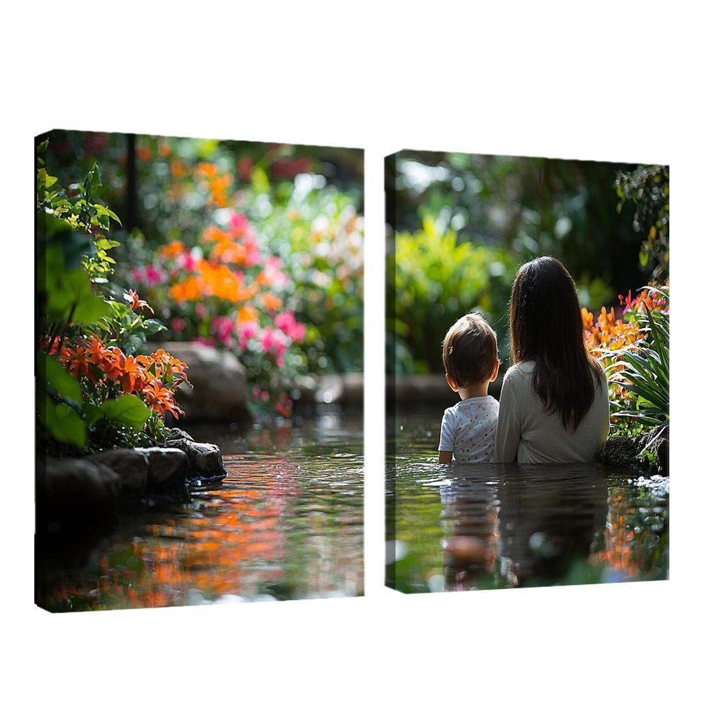 Reflections Of Love The Mirror Of Motherhood Custom Paintings Frame