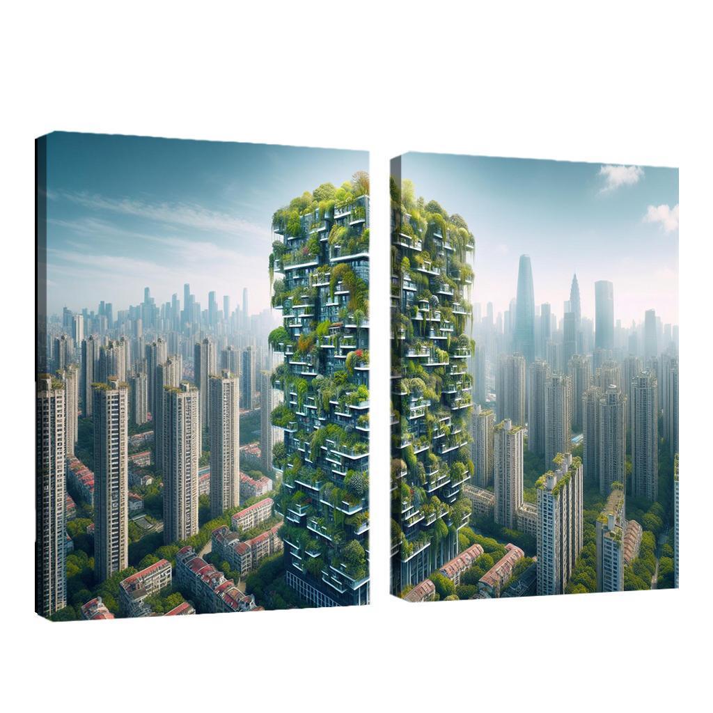 Vertical Forests Custom Paintings Frame